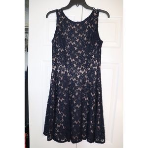 Navy Lace Dress